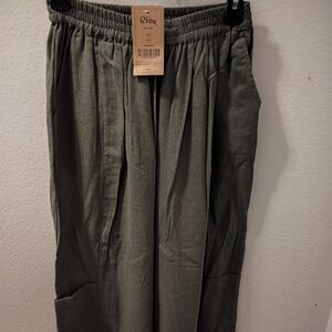 Rhea Costa Olive Wide Leg Pants
